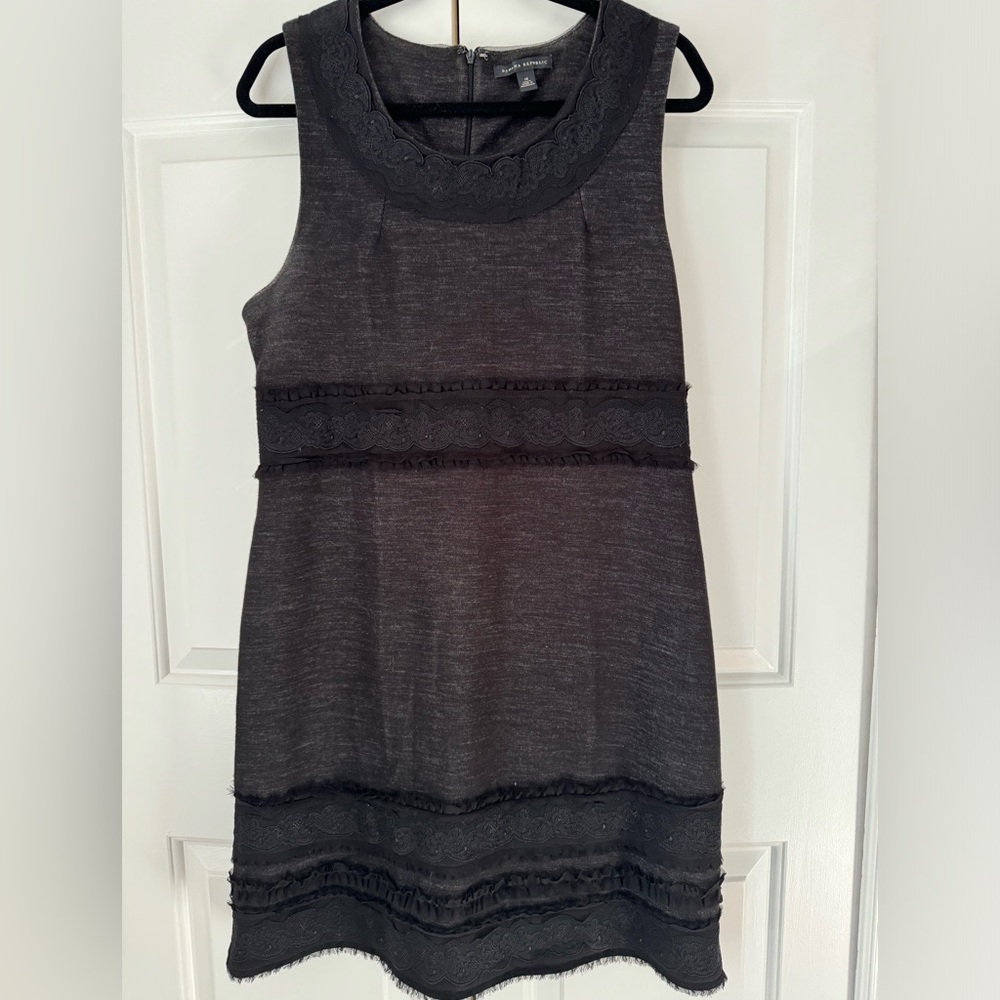 Banana Republic Charcoal Sleeveless Mini Dress